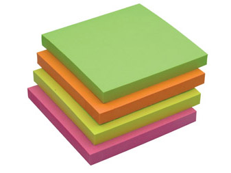 Samolepiaci notebook Q-Connect 76x76mm /450k/ 6 Col.
