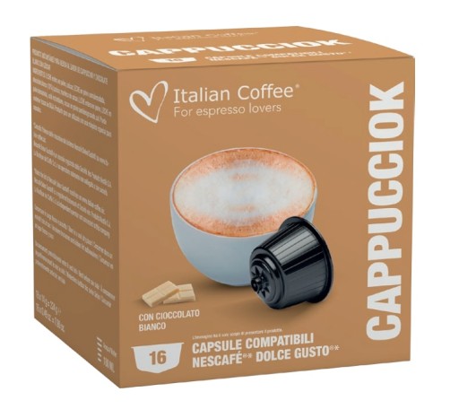 Talianska káva CAPPUCCIOK|čiapky. Systém Dolce Gusto