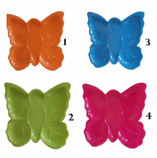 Plastový podnos na taniere 20 cm motýľ