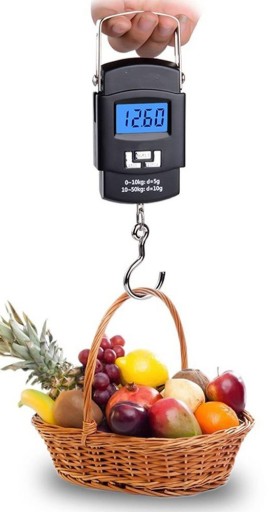 DIGITÁLNA ELEKTRONICKÁ HÁČKOVÁ VÁHA 50 kg