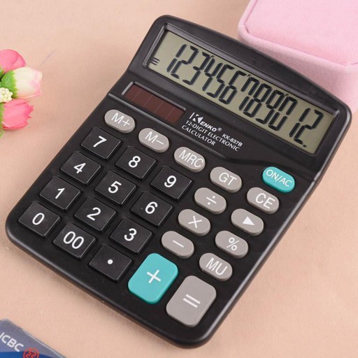 VEĽKÁ ODOLNÁ kancelárska kalkulačka KK-837B VEĽKÉ ČÍSLICE