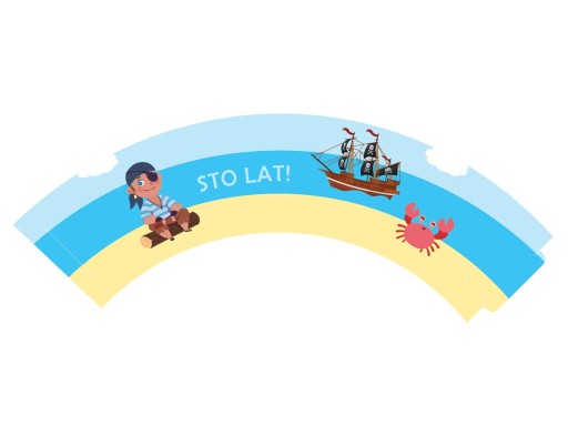 Narodeninové poháre Pirata Pirate, 6 ks