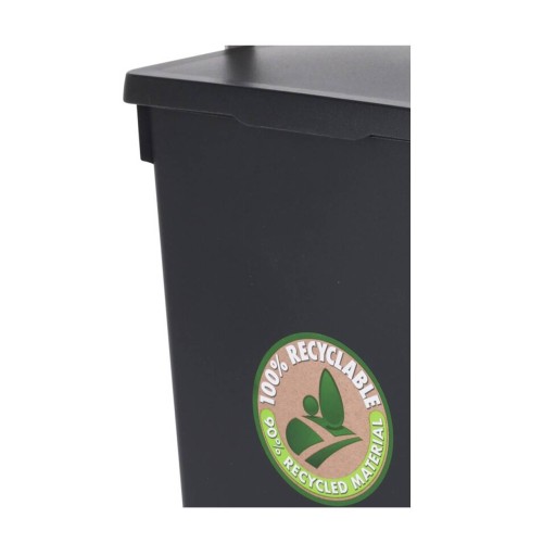 Odpadkový kôš s vekom antracitový 5,5 l Eco Eco do kancelárskej kúpeľne