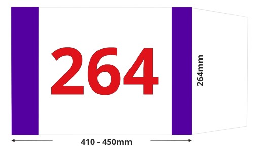 Obal knihy 264 mm, nastaviteľný 26,4 cm