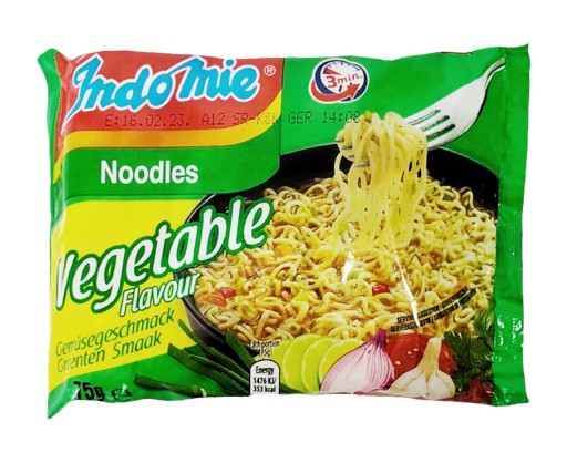 Instantná rezancová polievka, zeleninová príchuť, 75g - Indomie