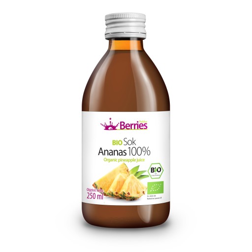 Bio ananásový džús 100% bio ananásový džús 250 ml