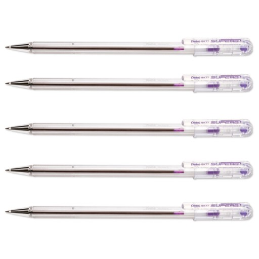 Pero 0,7mm PENTEL BK77 fialové - 5 ks
