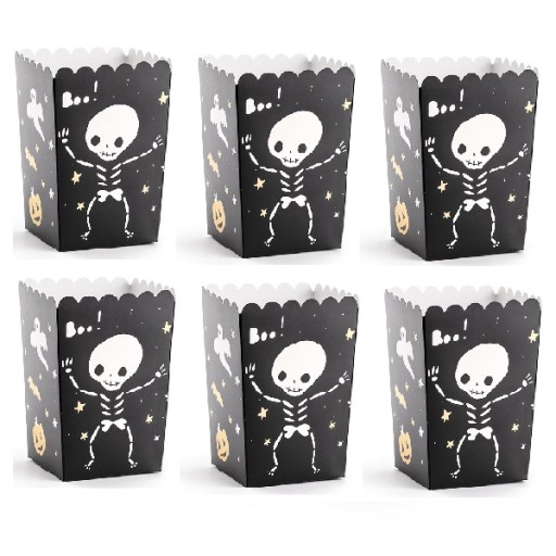 BOO HALLOWEEN POPCORN BOXY CUKROVINY 6 kusov