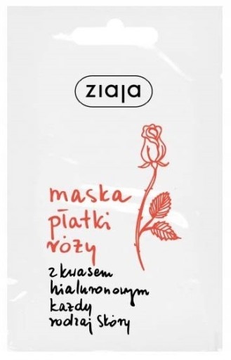 Ziaja Maska z lupeňov ruže s kyselinou hyalurónovou 7 ml