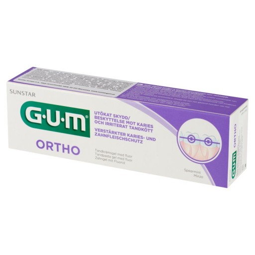 Zubná pasta GUM Ortho pre nositeľov ortodontických aparátov 75ml