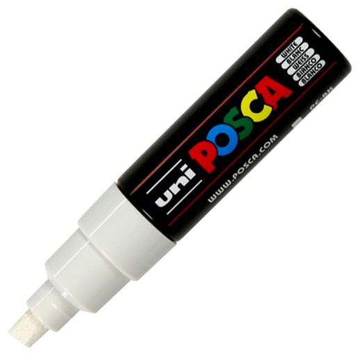 Biela plagátová fixka Posca PC-8K