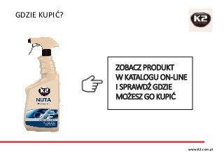 TEKUTINA NA OKNÁ, SKLO K2 NUTA 770 ml