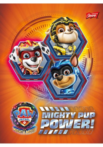 A5 16k mriežkový zápisník Paw Patrol Unipap