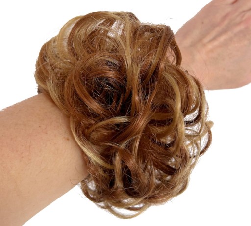 ATTACHED BON s gumičkou VLASY Účes MESSY BUN SVETLOHNEDÁ BALEYAGE