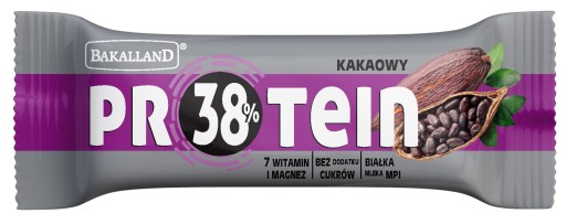 BAKALLAND Kakaová proteínová tyčinka bez cukru 35 g