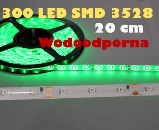 LED pás 3528 zelený (20cm) / 1668