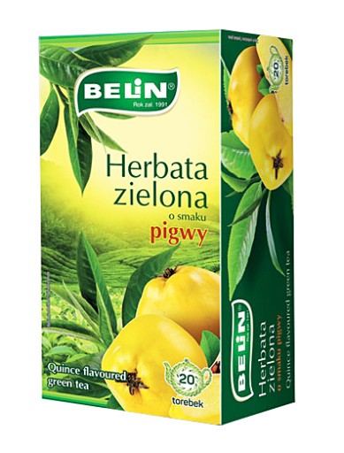 ZELENÝ a QUINCE čaj 20 BELIN vrecúšok