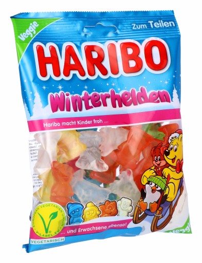HARIBO Winterhelden Vianočné ovocie Jelly Beans Heroes of Winter 175g