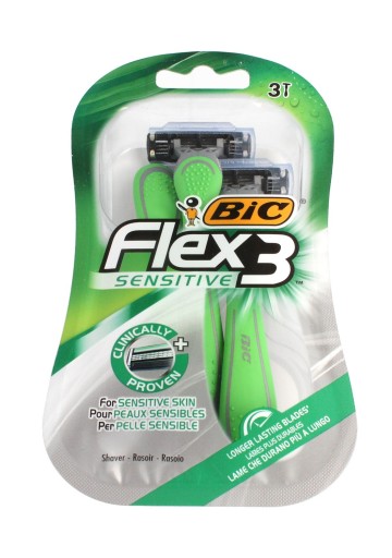 Holiaci strojček Bic Flex 3 Sensitive 3 ks