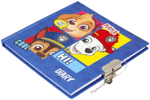 Zápisník Paw Patrol pre chlapca s visiacim zámkom
