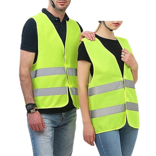 CESTNÁ VÝSTRAŽNÁ REFLEXNÁ VESTA CE ŽLTÁ XL / XXL