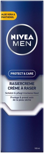 Krém na holenie Nivea Protect & Care 100 ml