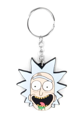 Prívesky na kľúče RICK AND MORTY, krúžky na kľúče