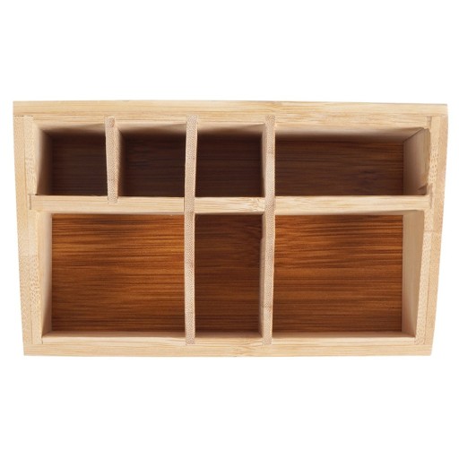 BAMBOO organizér box, zásobník na kozmetiku, doplnky, kozmetická taštička