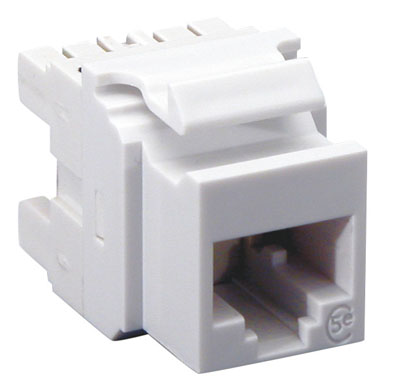 MOLEX Keystone RJ45 zásuvka cat.5e UTP modul biely
