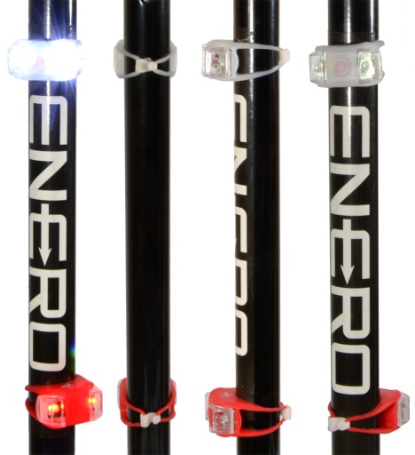 Dunlop - Sada silikónových LED bicyklových svetiel vpredu a vzadu