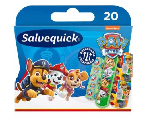 Náplasti SALVEQUICK Paw Patrol. 20 ks.