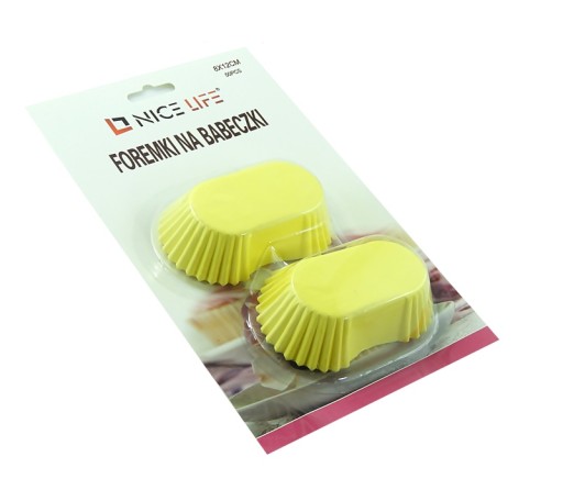 Mini papierové košíčky na muffiny, 50 ks