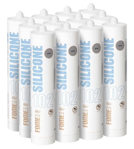 Pružný sanitárny silikón FOME FLEX šedý 310ml PREMIUM kvalita