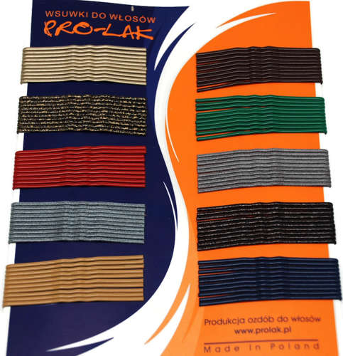 Sponky do vlasov, mix farieb, 100 ks PROLAK G63