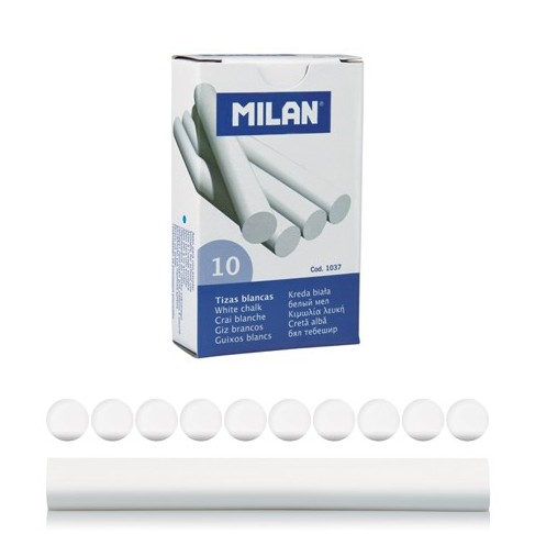 ŠKOLSKÉ POMÔCKY CHALK Biela pre najmenších 10 kusov MILAN CHALK Small