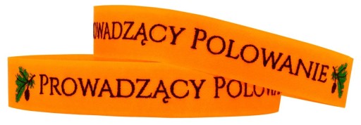Výstražný náramok pre POĽOVNÍKA, vyšívaný nápisom HUNTING LEAD