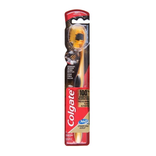Zubná kefka Colgate Charcoal Gold Soft 360