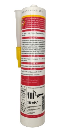 Silikón Soudal 280, bezfarebný, univerzálny tmel