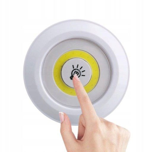 3x COB LAMPA BEZDRÔTOVÁ SAMOLEPIACA BATÉRIOVÁ LAMPA 2 REŽIMY + DIAĽKOVÉ OVLÁDANIE