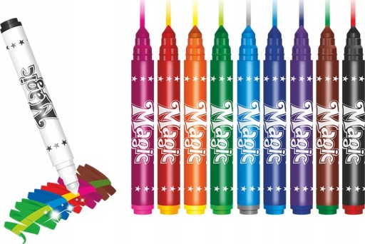 Colorino fixy, fixky, magické fixky, 10 farieb