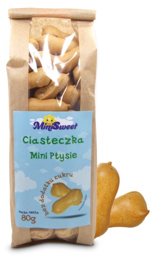 Puffs mini cookies bez pridaného cukru 80 g Mini Sweet