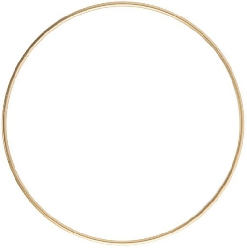 Kruhový prsteň Kovový prsteň Zlatý DREAMCATCHER 40cm