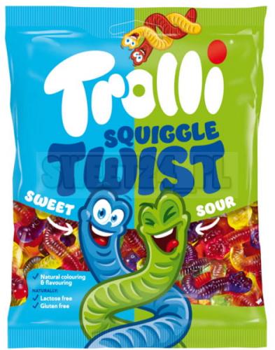 Trolli TWIST SQUIGGLE želé fazuľky 100 g