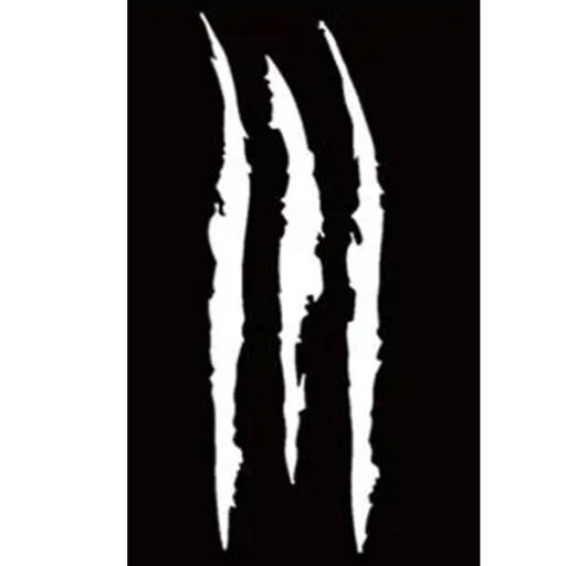 Vinylová nálepka na kapotu FENDER MONSTER CLAWS 22 x 6,5cm