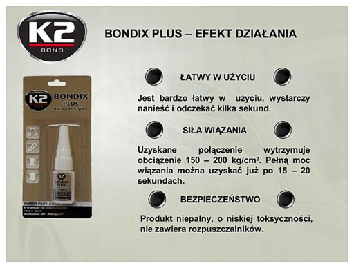 G6E87 K2 BONDIX LEPIDLO NA PLASTOVÚ DREVOGUMA STRONG 10G B101