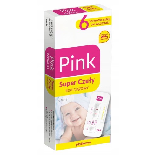 Pink Super Sensitive Hydrex doštičkový tehotenský test