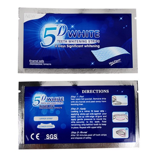 5D WHITE DENTAL pásiky na bielenie zubov | 14 pruhov