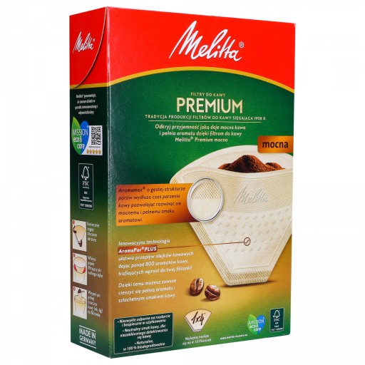 Melitta Premium papierové filtre na kávu 1x4 80 ks