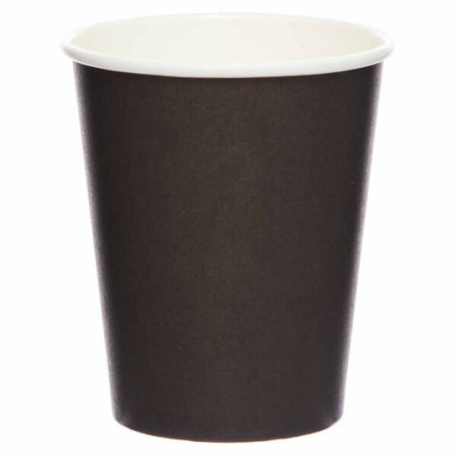 Čierne papierové poháre 237ml