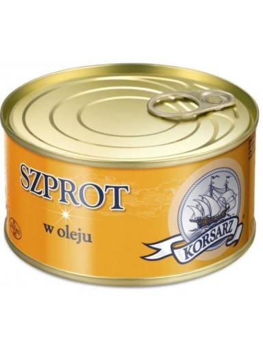 Corsarz šprota v oleji, konzervované ryby 330g